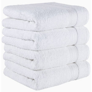 Home 4-Piece Hand Towels Set, 100% Turkish Cotton Premium